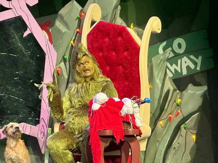 Our VIP tour meant we had a guaranteed time to meet the Grinch, plus other perks. 