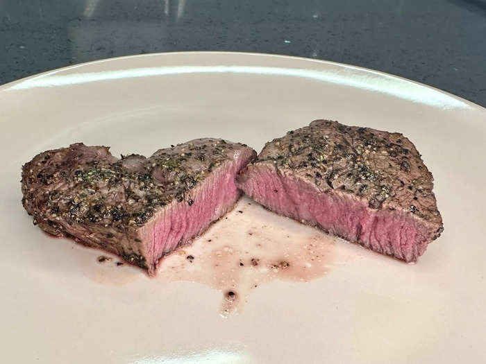 Although the appliance cooked my steak evenly, I didn