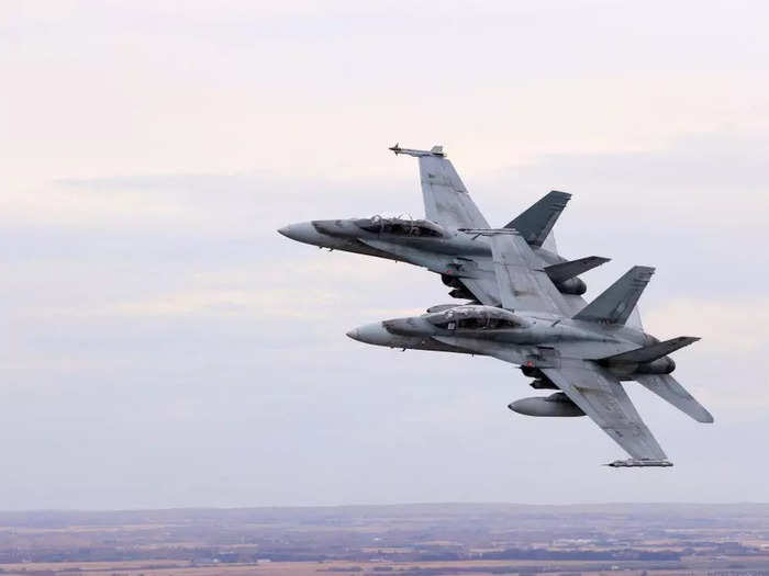 F-18 Hornet fighter jets