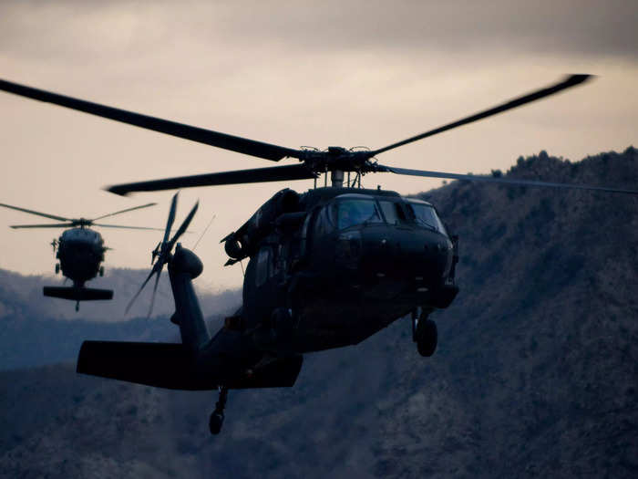 Black Hawk helicopters