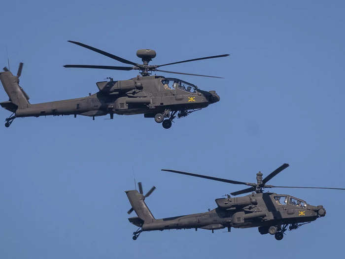 Apache attack helicopters