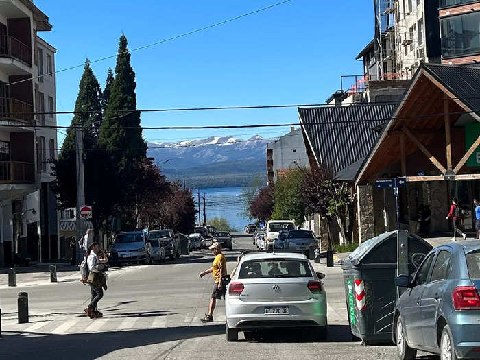 From town, you can see Nahuel Huapi lake, the glacial body of water that Bariloche is situated on.