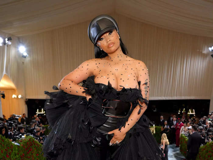 May 2022: For her most recent Met Gala, Minaj arrived in a gown designed by Burberry