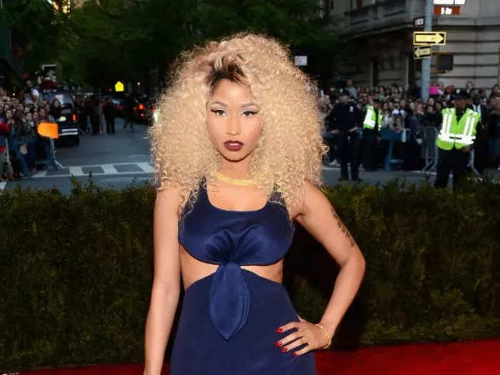 May 2013: Minaj attended her first Met Gala in a Tommy Hilfiger gown