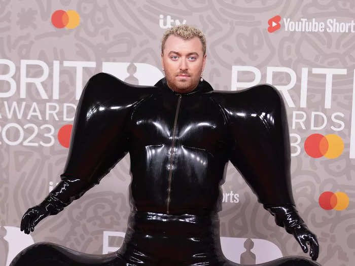 Sam Smith made a statement in latex at the Brit Awards in February.