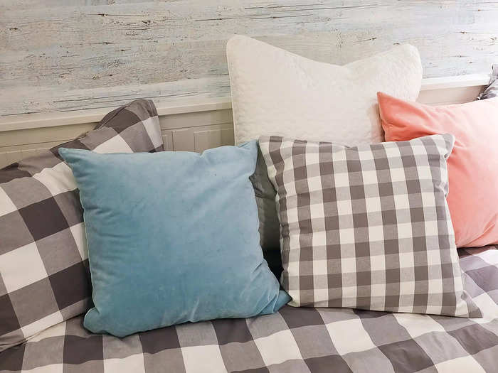 Matching textiles on pillows and bedding can feel one-dimensional.