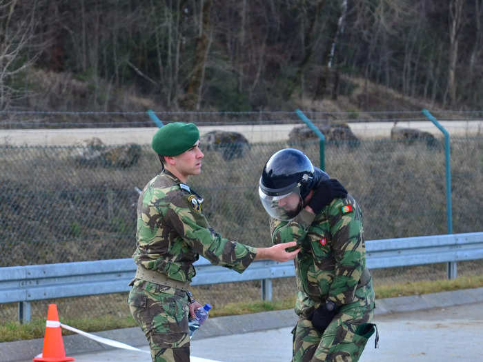 The training is hosted and led by the Slovenian military.