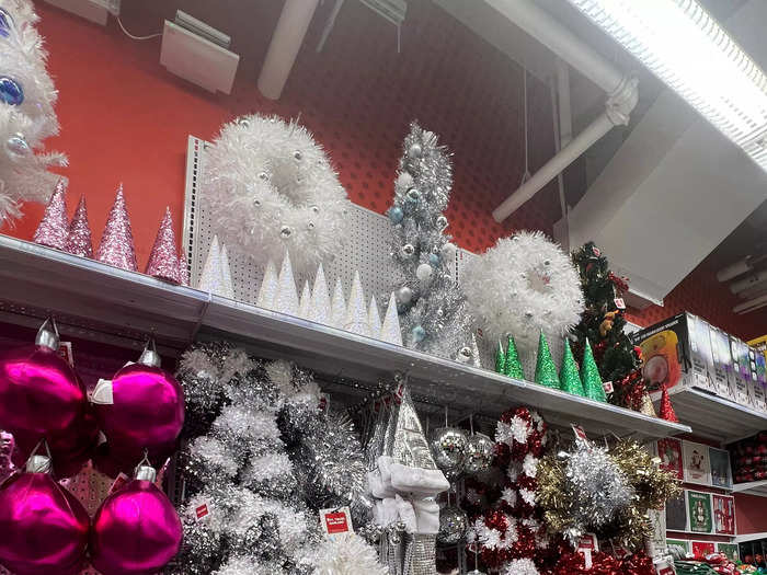 There was a relatively small Christmas decoration section, but even less representation for Hanukkah or Kwanzaa.