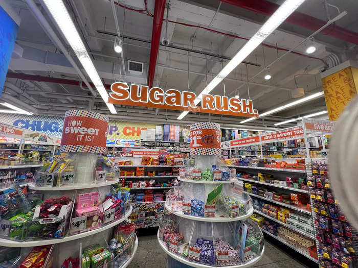 Then I came upon the candy section, aptly named Sugar Rush. It was enough to rival any candy store. 