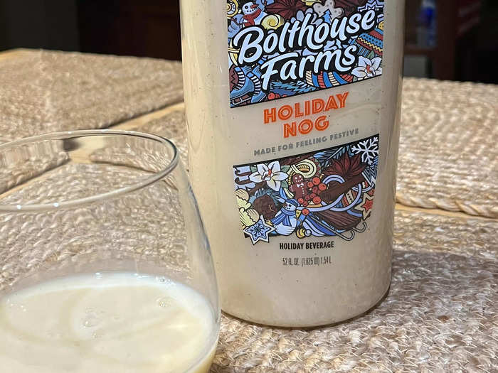 The holiday nog was pretty good.