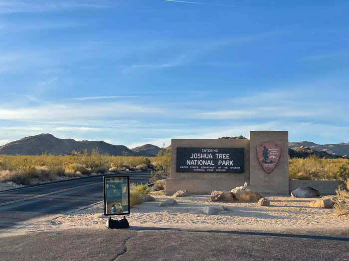 I entered the west entrance of Joshua Tree National Park and headed for the Wall Street Mill hiking trail. 