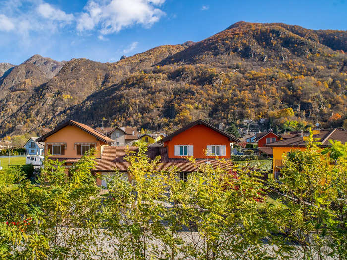 While there were still mountains, the snow was gone, and the architecture shifted to more colorful homes.