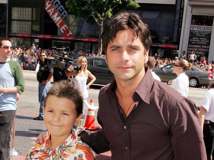 John Stamos made an appearance with his nephew. 