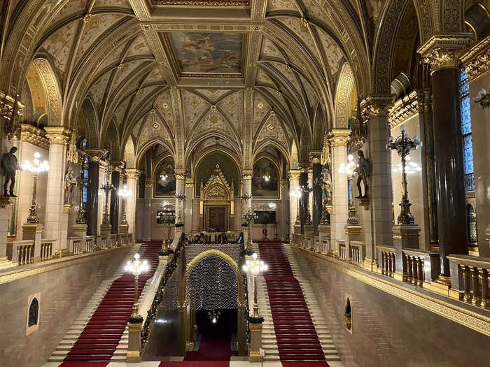 Taking a tour of the Parliament building was fun and educational. 