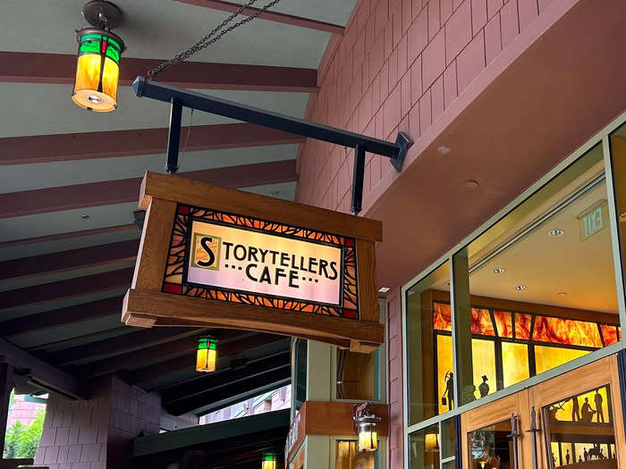 There are many on-site food options, including character dining at Storytellers Cafe.