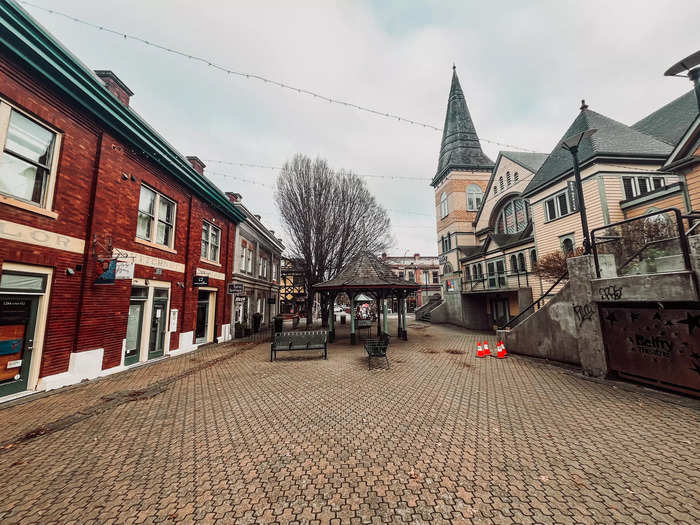 Fernwood Square is a popular hangout spot.