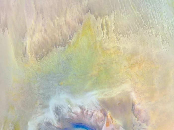 He also photographed the stunning pastels of Shark Bay.