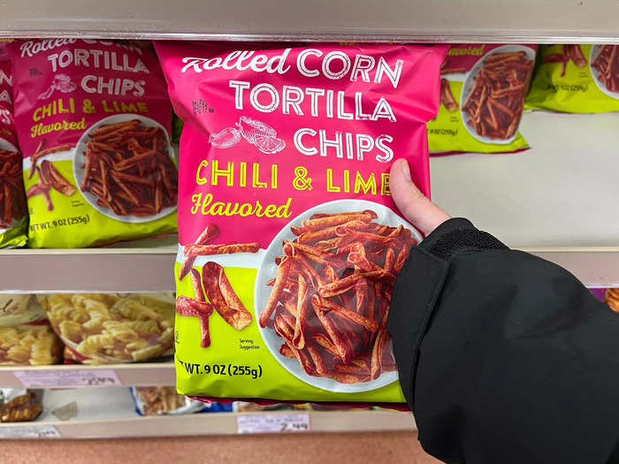 Trader Joe’s rolled-corn chili and lime tortilla chips are my favorite snack of all time.