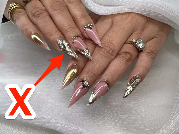 Blinged-out nails are being replaced by minimalist designs.