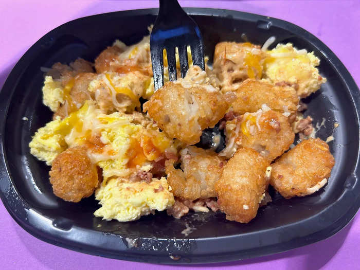 The Breakfast Tots were fun and indulgent. They