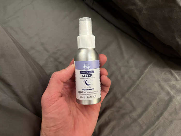 The Huntington Home tranquility sleep spray has become a staple in my nighttime routine. 