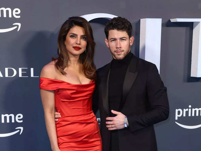 Priyanka Chopra Jonas and Nick Jonas looked chic at a movie premiere in April.
