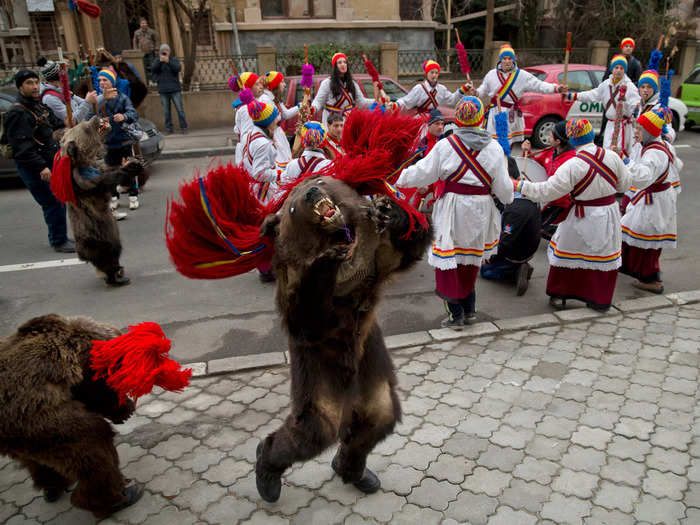 Caroling is a big part of Christmas in Romania.