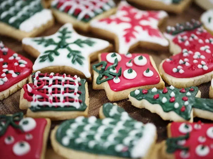 In the United States, many children leave cookies for Santa.