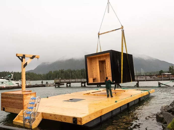 Aux Box builds all of its structures in-house on Victoria Island in British Columbia and then ships them across North America, as far as Ontario and California.