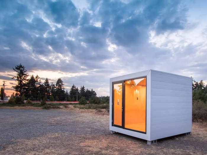 Its smallest model, the “Auxffice,” has around 57 square feet of living space, according to its website. Pricing starts at about $33,000. 