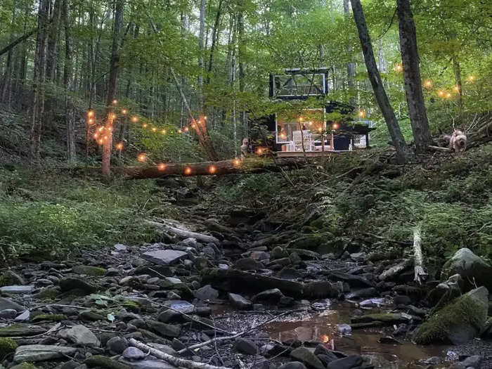 In December 2021, Gemma and Nick Warren bought a 296-square-foot cabin in the Catskill Mountains, New York, for $85,000.