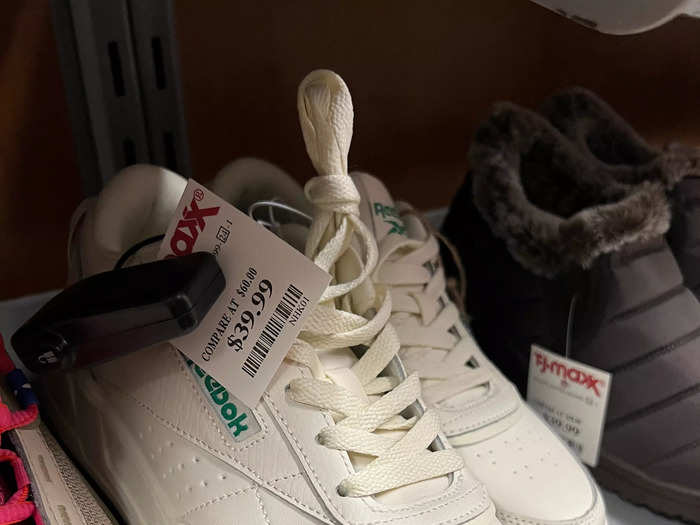 ... and Reebok sneakers.