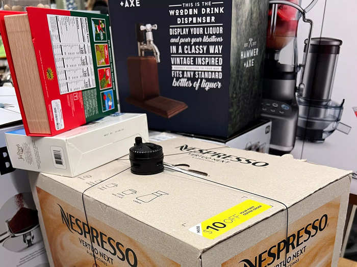 I spotted the same Nespresso machine — for the same price — that I had seen on Long Island.