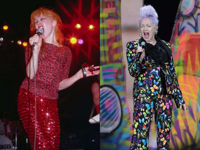 Cyndi Lauper was in the band Blue Angel.