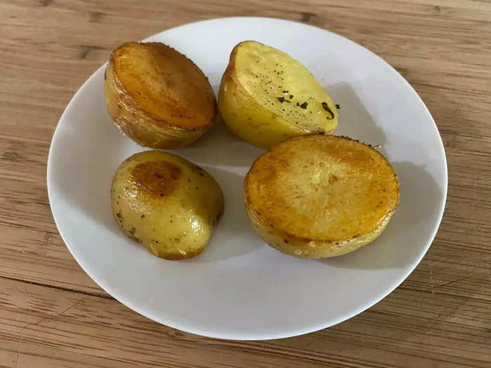 I enjoyed each recipe for different reasons, but Ray’s rosemary potatoes were my favorite.