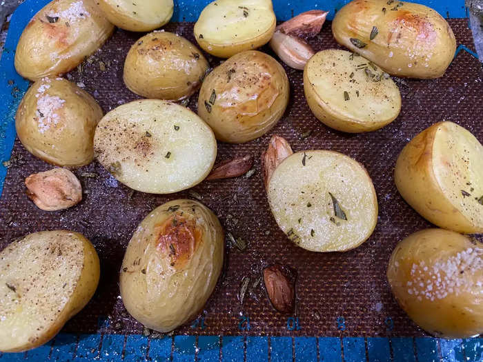 I loved the crispy yet soft texture of these potatoes.