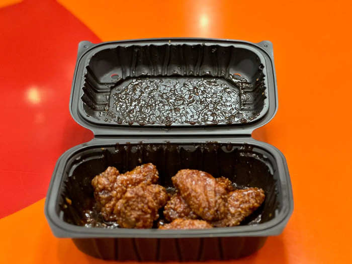 The Honey BBQ wings at Popeyes are tossed in a sweet and tangy sauce.