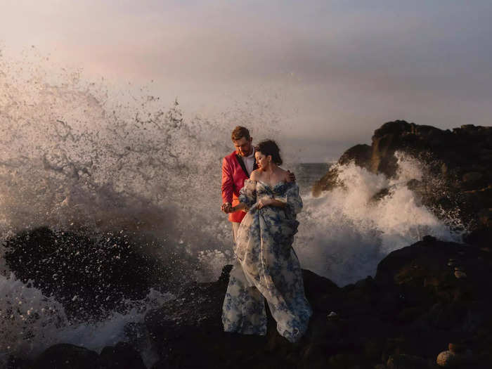 They showed off epic wedding locations with their pictures.