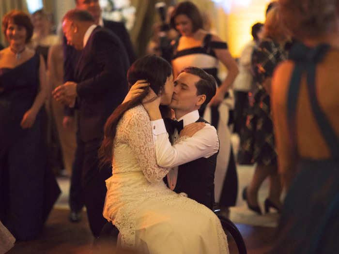 The photographer caught these two during an intimate moment at their wedding in Bucharest, Romania.