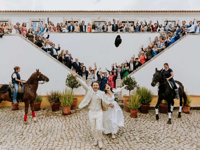 This wedding in Portugal looks like a truly fun affair.