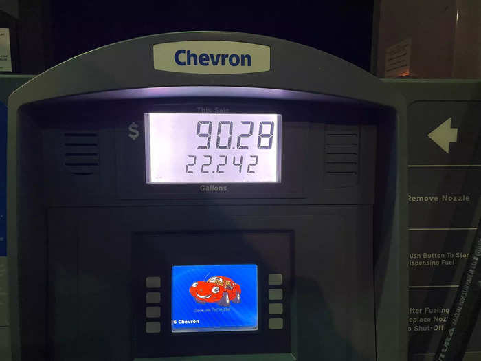 I budgeted for gas, but even then, I spent more than I planned.