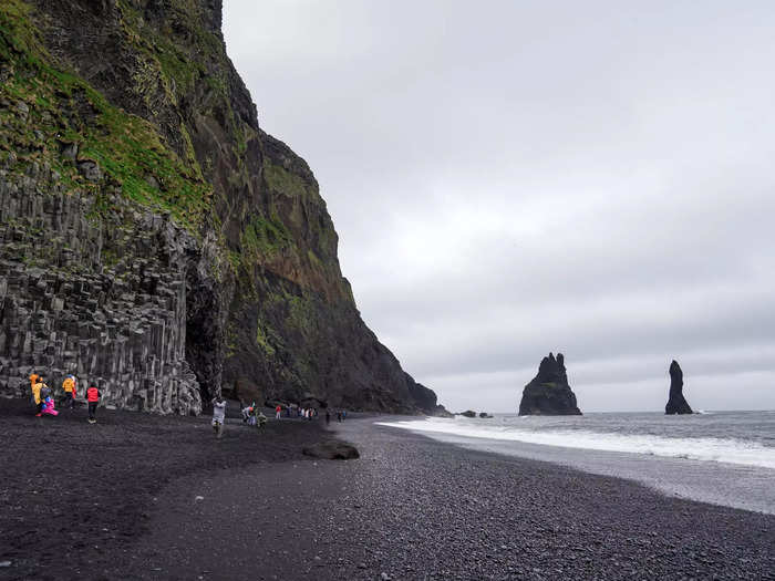 Reynisfjara Beach near Vik gets super crowded, too.