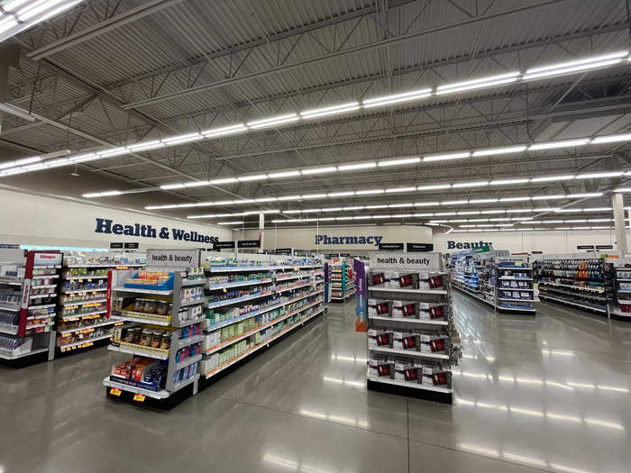 Midwestern grocery chains like Meijer also include large wellness, pharmacy, and beauty sections.