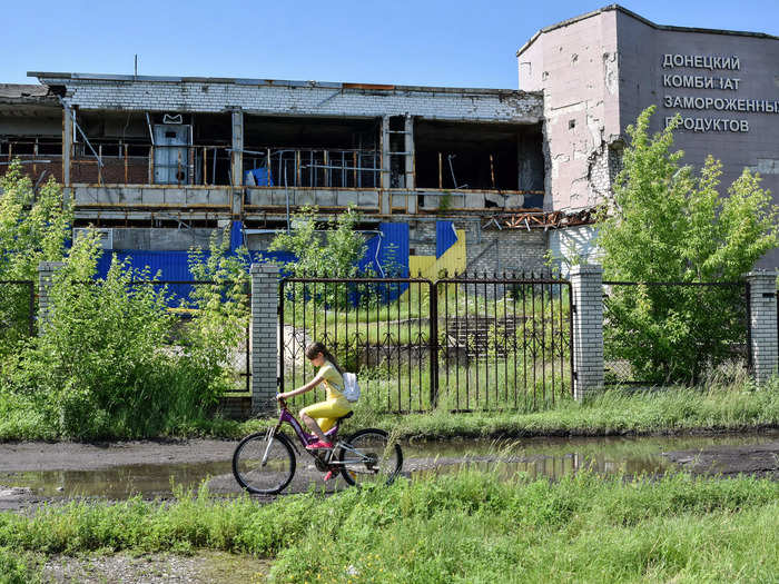 Residents of Marinka had learned to live amid the conflict.