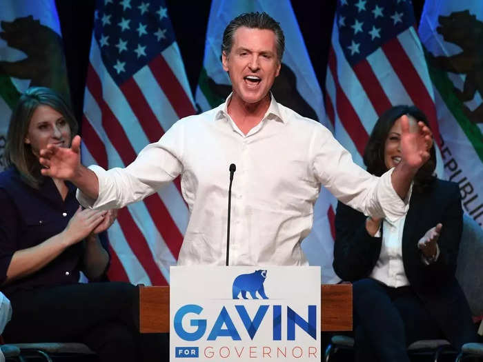 August 2017: Guilfoyle spoke highly of Newsom during his 2018 gubernatorial campaign, which he went on to win.