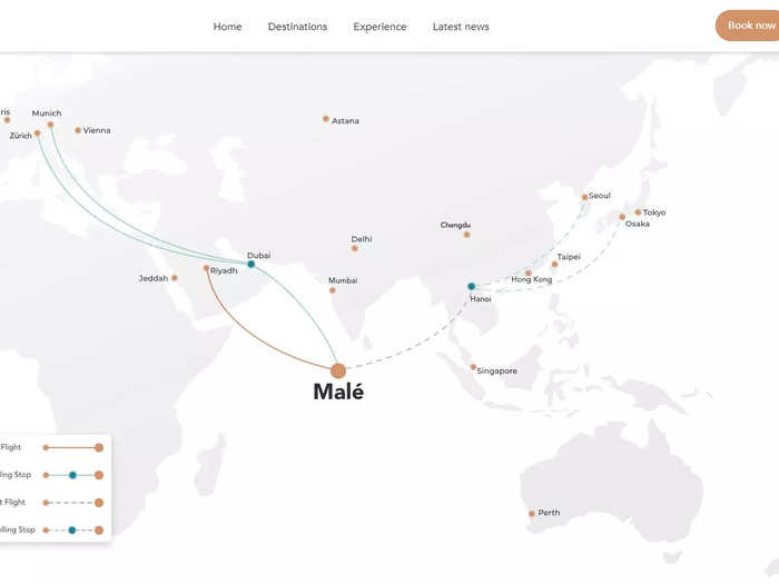 Beond currently operates three routes to the Maldives from Riyadh, Saudi Arabia; Munich, Germany; and Zurich, Switzerland.