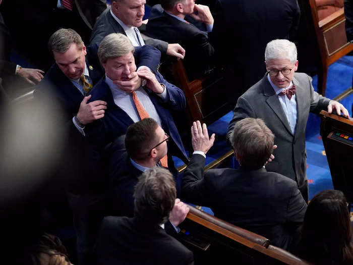 Fists nearly fly amid a historic House speakership drama