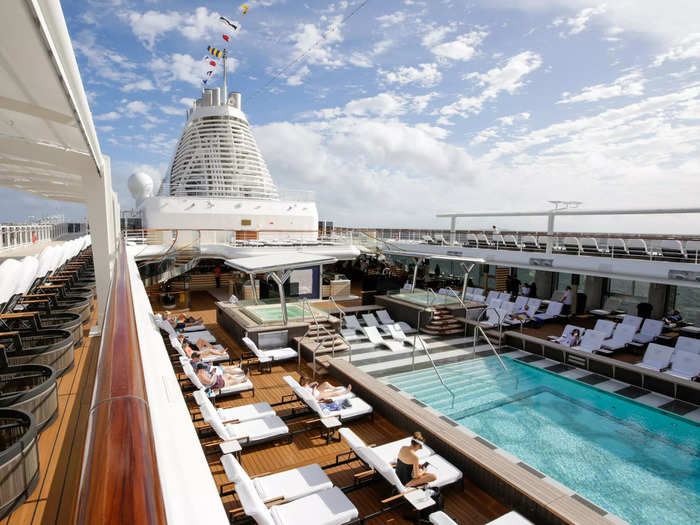 But for afternoons when I craved sunlight, I found the pool deck to be a quiet and calm workspace as well — that is until the DJ arrived.