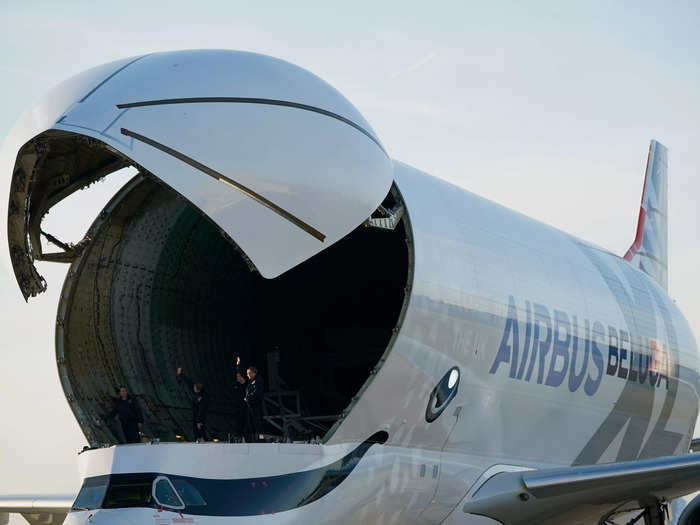 The BelugaXL also sports the same nose-loading capability as its younger sister, which is rare in the industry.