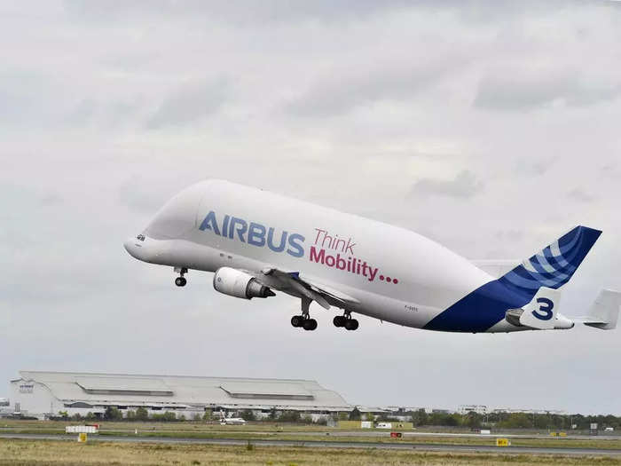 Airbus created the first BelugaST in 1994, designed to stand 56 feet high and stretch 147 feet from wingtip to wingtip.